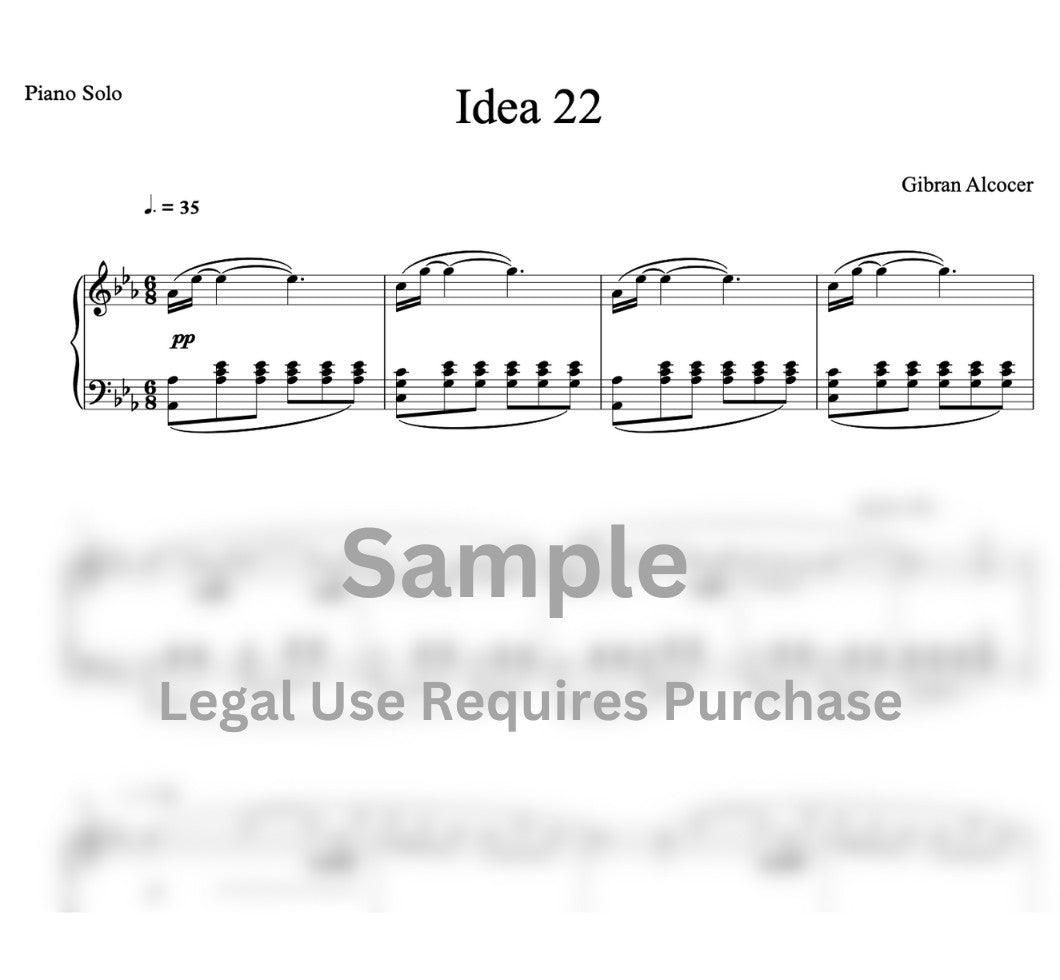 Idea 22 - Sheet Music
