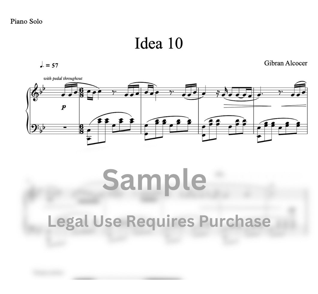 Idea 10 - Partitura para Piano - Composición Original