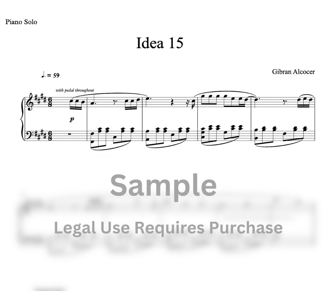 Idea 15 - Sheet Music